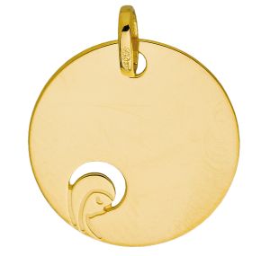 Médaille Ronde Vierge Aureole Ajouree
