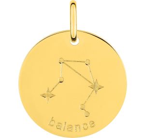Médaille Balance Or Jaune 