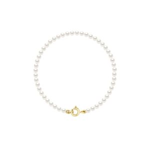 Bracelet Perle de Culture d'Eau Douce Ronde Or 375 Millièmes