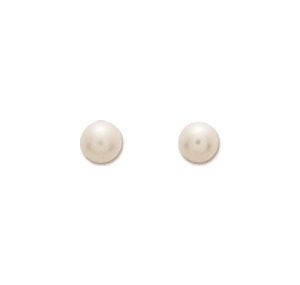 Boucles D'oreilles Or 9ct Jaune Perle 3mm