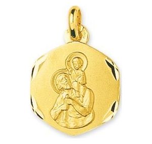 Saint-Christophe et la voiture voyagent en toute sécurité. pendentif  médaillon médaille Holy Charm B 276 E64 -  France