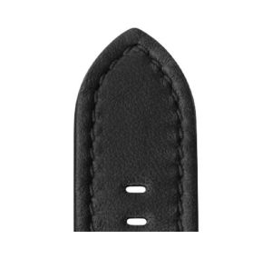 Bracelet Montre Agneau TASMAN Noir 20/20mm Mat