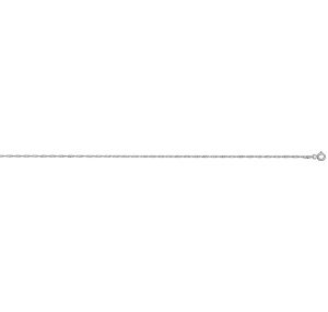 Chaine Argent Rhodie Singapour 1,5mm 40cm